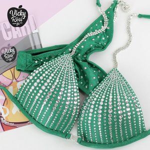 Sparkling Emerald Competition Bikini for Women